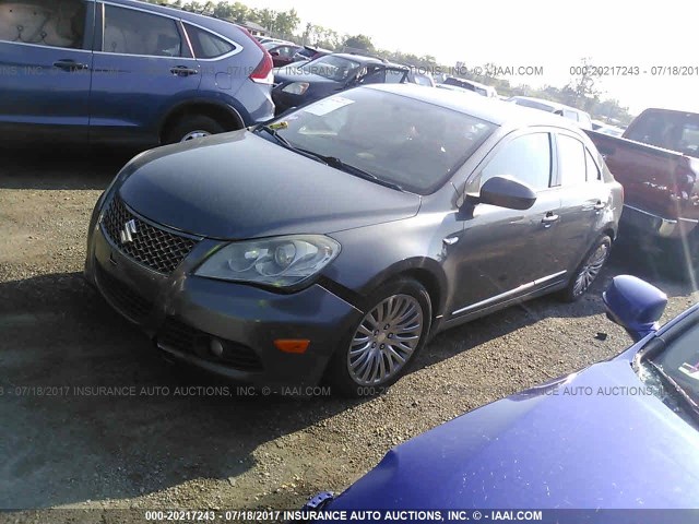 JS2RF9A52A6100321 - 2010 SUZUKI KIZASHI GTS GRAY photo 2