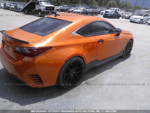 JTHHE5BC1F5010149 - 2015 LEXUS RC 350 ORANGE photo 4