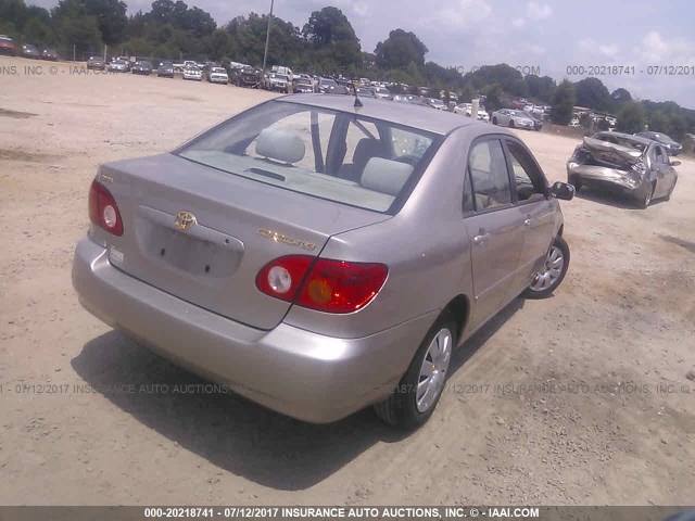 1NXBR32E03Z037325 - 2003 TOYOTA COROLLA CE/LE/S GRAY photo 4