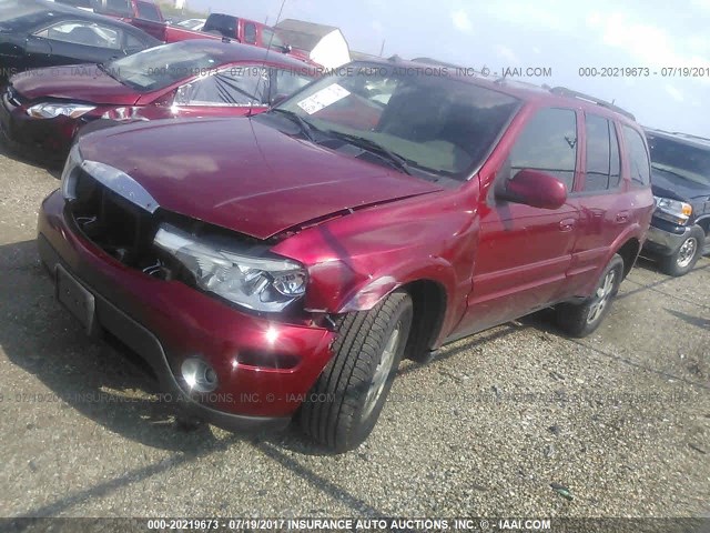 5GAET13P642212618 - 2004 BUICK RAINIER CXL MAROON photo 2