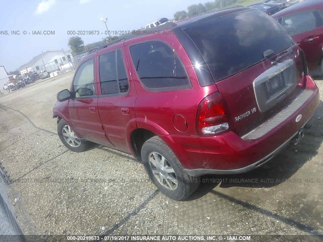 5GAET13P642212618 - 2004 BUICK RAINIER CXL MAROON photo 3