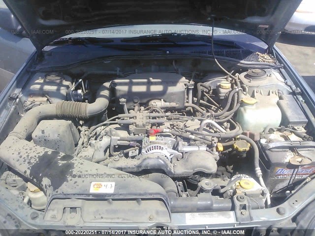 4S3BH675017643575 - 2001 SUBARU LEGACY OUTBACK AWP 绿色 照片 10