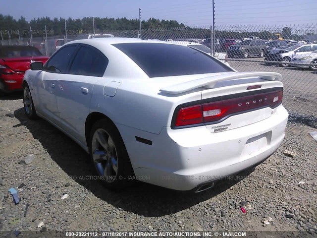2B3CL5CT4BH571675 - 2011 DODGE CHARGER R/T WHITE photo 3
