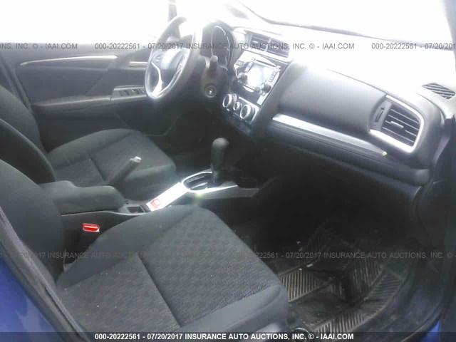 3HGGK5H51FM734482 - 2015 HONDA FIT LX Mavi fotoğraf 5