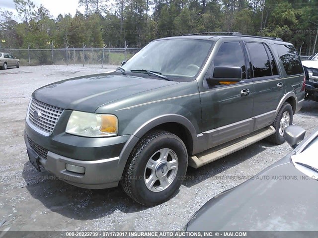 1FMFU17L44LA37556 - 2004 FORD EXPEDITION EDDIE BAUER GREEN photo 2