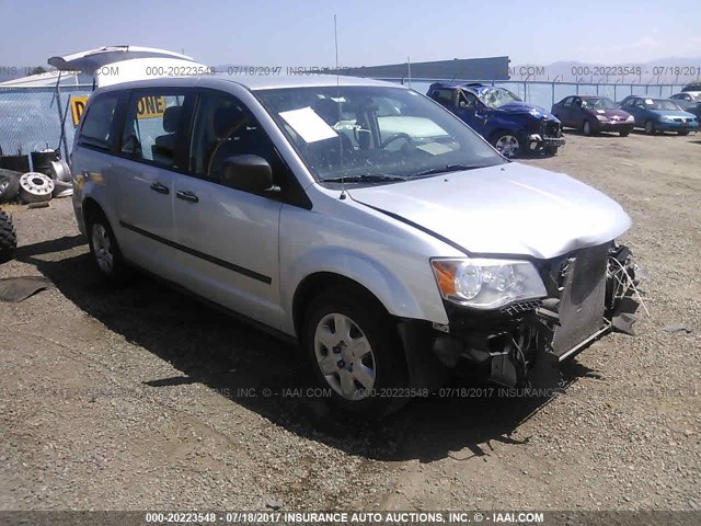 2C4RDGBG3CR394652 - 2012 DODGE GRAND CARAVAN SE SILVER photo 1