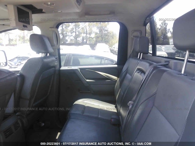 1N6BA07A25N573753 - 2005 NISSAN TITAN XE/SE/LE GRAY photo 8