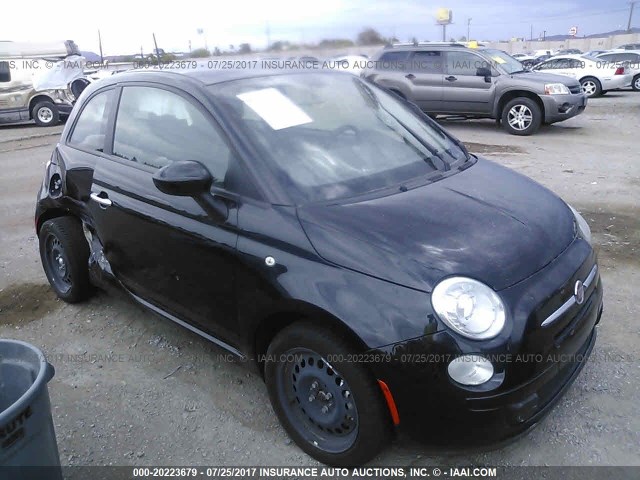 3C3CFFAR3CT384511 - 2012 FIAT 500 POP BLACK photo 1