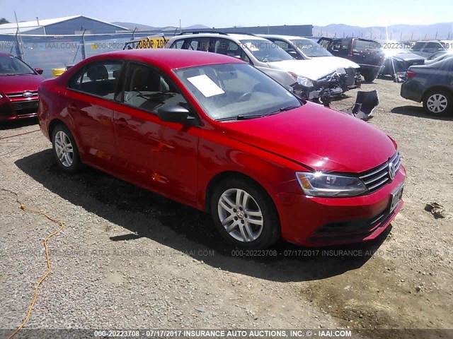 3VW1K7AJ4FM235843 - 2015 VOLKSWAGEN JETTA S 红色 照片 1