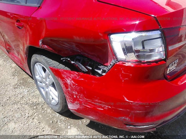 3VW1K7AJ4FM235843 - 2015 VOLKSWAGEN JETTA S 红色 照片 6