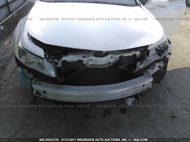 19UUA8F50AA014395 - 2010 ACURA TL WHITE photo 6