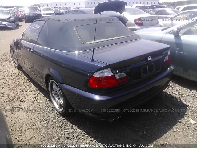 WBABS53432JU92645 - 2002 BMW 330 CI BLUE photo 3