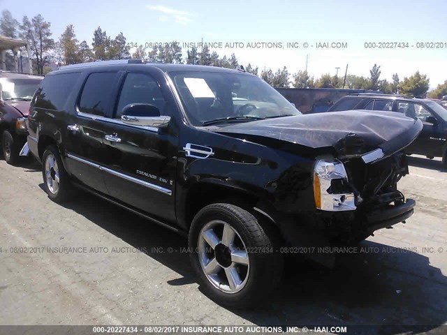 1GYFK66807R428123 - 2007 CADILLAC ESCALADE ESV BLACK photo 1