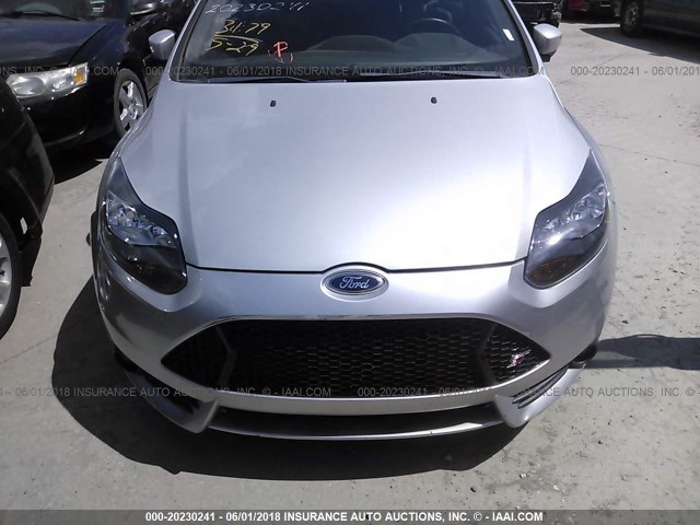 1FADP3L95DL240910 - 2013 FORD FOCUS ST SILVER photo 6