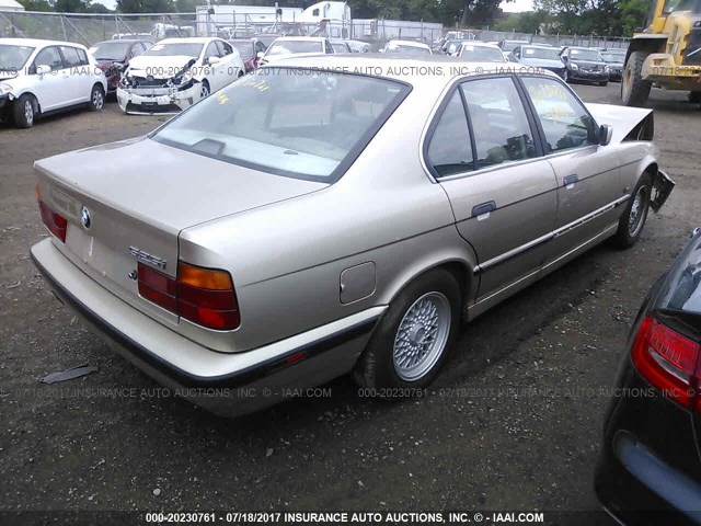 WBAHD6321SGK85693 - 1995 BMW 525 I AUTOMATIC GOLD photo 4