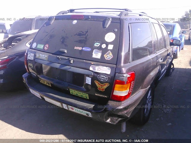 1J4GX48S14C137647 - 2004 JEEP GRAND CHEROKEE LAREDO/COLUMBIA/FREEDOM 勃艮第红 照片 4