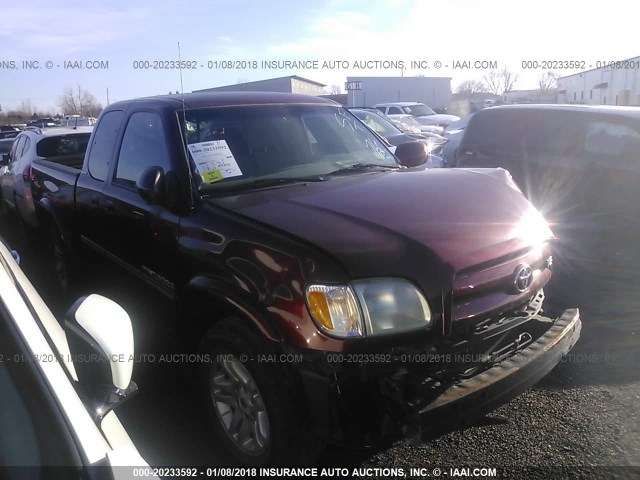 5TBRT38193S355059 - 2003 TOYOTA TUNDRA ACCESS CAB LIMITED MAROON photo 1