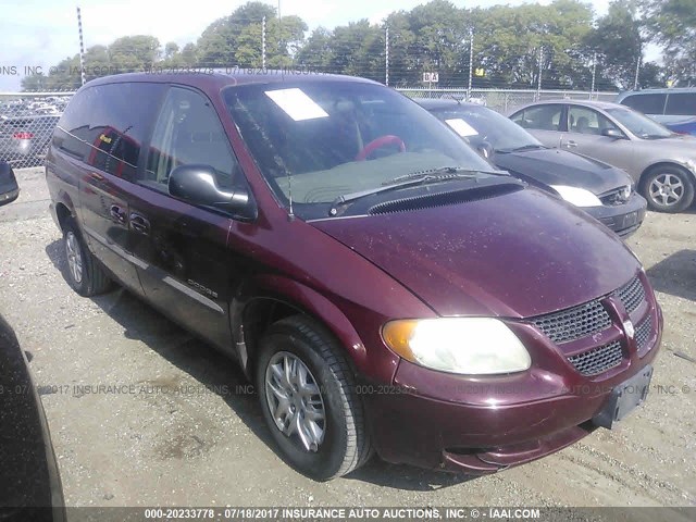 2B4GP44351R278077 - 2001 DODGE GRAND CARAVAN SPORT MAROON photo 1