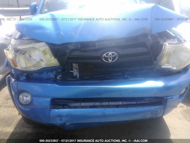 3TMLU42N95M001542 - 2005 TOYOTA TACOMA DOUBLE CAB ლურჯი ფოტო 6