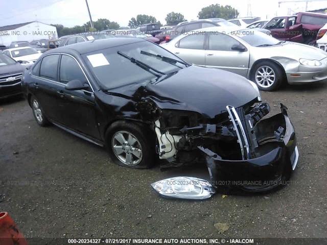 2G1WT57K591126869 - 2009 CHEVROLET IMPALA 1LT BLACK photo 1