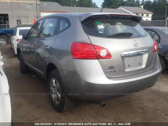 JN8AS5MT9BW152489 - 2011 NISSAN ROGUE S/SV/KROM GRAY photo 3