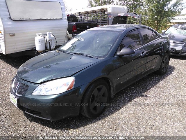 1G2ZG58B374196318 - 2007 PONTIAC G6 SE GREEN photo 2