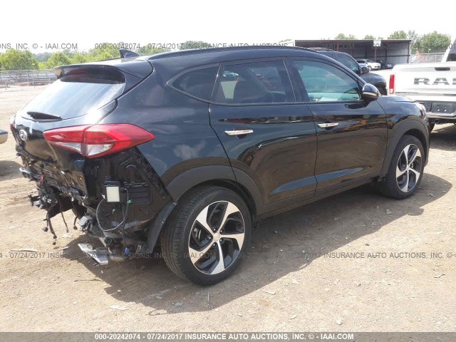 KM8J33A29GU059737 - 2016 HYUNDAI TUCSON LIMITED/SPORT AND ECO/SE BLACK photo 4