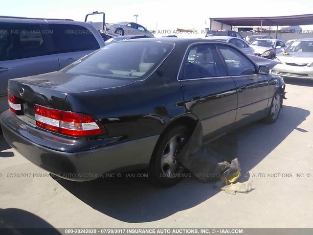 JT8BF28G810319053 - 2001 LEXUS ES 300 BLACK photo 4