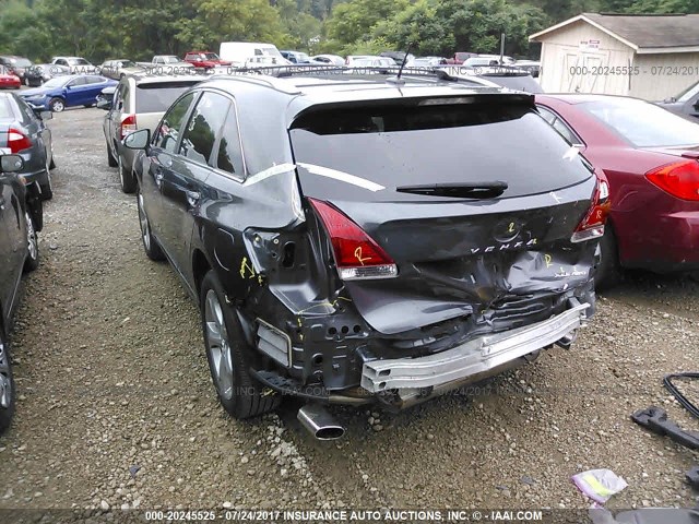 4T3BK3BB9EU099827 - 2014 TOYOTA VENZA LE/XLE/LIMITED GRAY photo 3