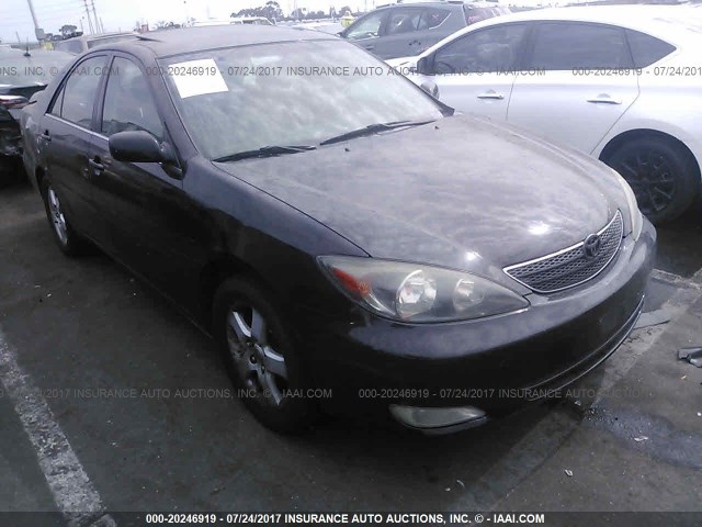 4T1BF32K73U052550 - 2003 TOYOTA CAMRY LE/XLE/SE BLACK photo 1