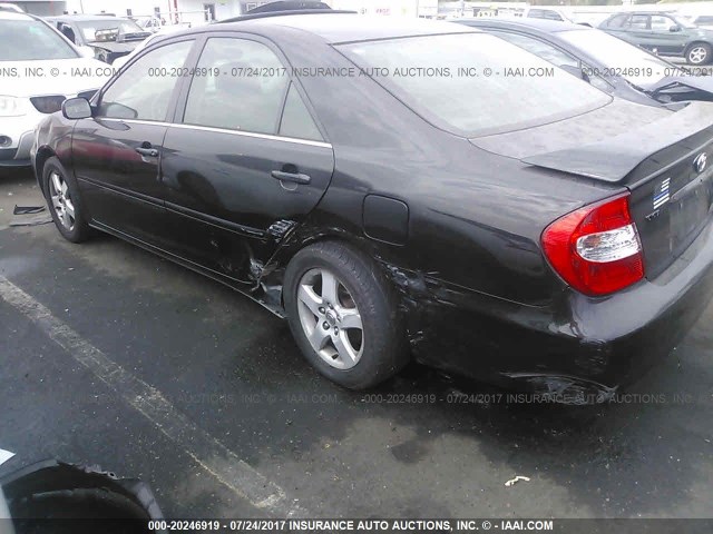4T1BF32K73U052550 - 2003 TOYOTA CAMRY LE/XLE/SE BLACK photo 6
