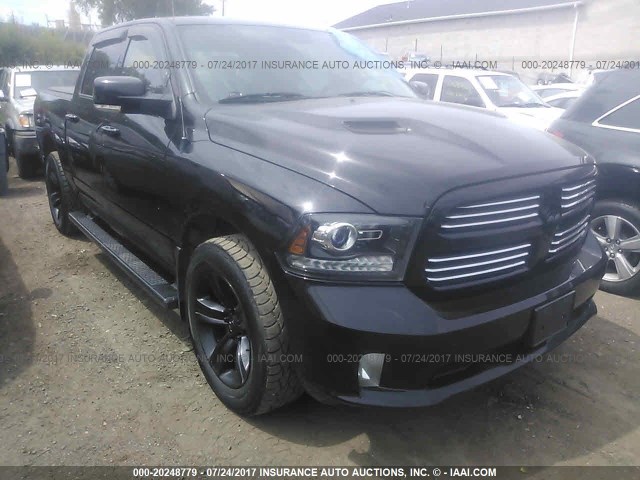 1C6RR7MT4DS682280 - 2013 RAM 1500 SPORT BLACK photo 1