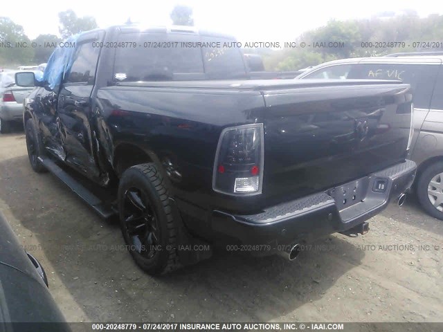 1C6RR7MT4DS682280 - 2013 RAM 1500 SPORT BLACK photo 3