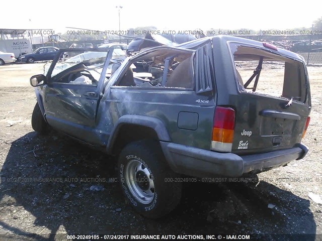 1J4FF27S4XL675963 - 1999 JEEP CHEROKEE SE GREEN photo 3