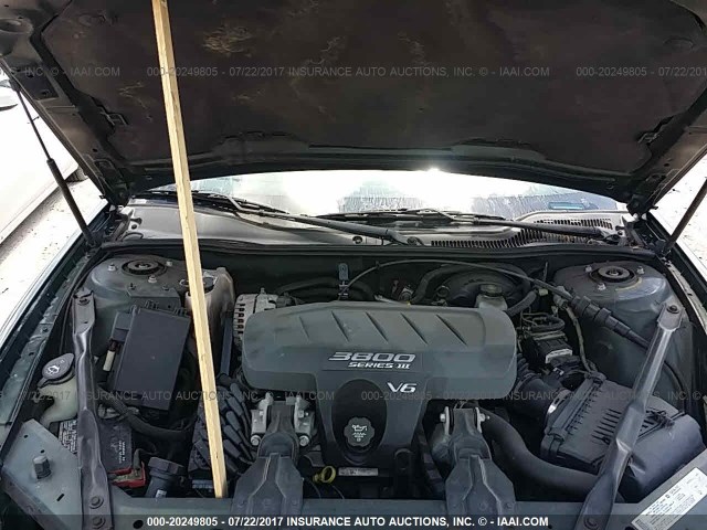 2G2WS522X41339668 - 2004 PONTIAC GRAND PRIX GT2 მწვანე ფოტო 10