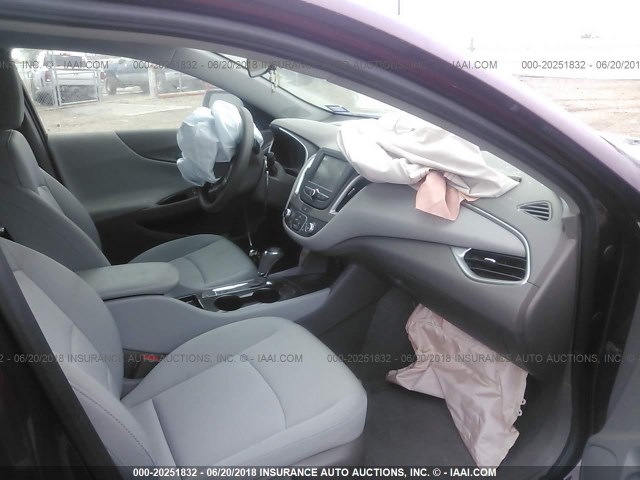 1G1ZB5ST0GF219045 - 2016 CHEVROLET MALIBU LS MAROON photo 5