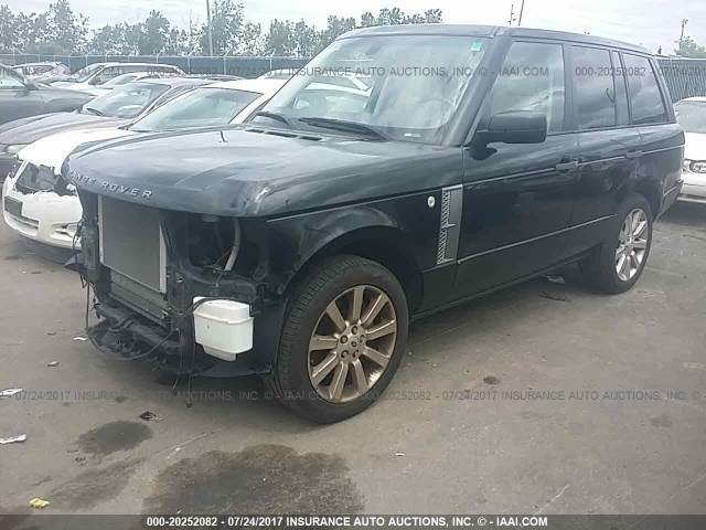 SALMF13447A258569 - 2007 LAND ROVER RANGE ROVER SUPERCHARGED BLACK photo 2