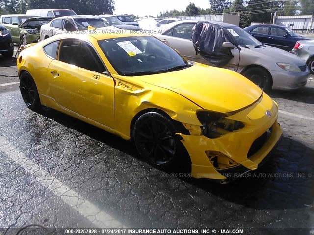 JF1ZNAA19F9706612 - 2015 TOYOTA SCION FR-S ყვითელი ფოტო 1
