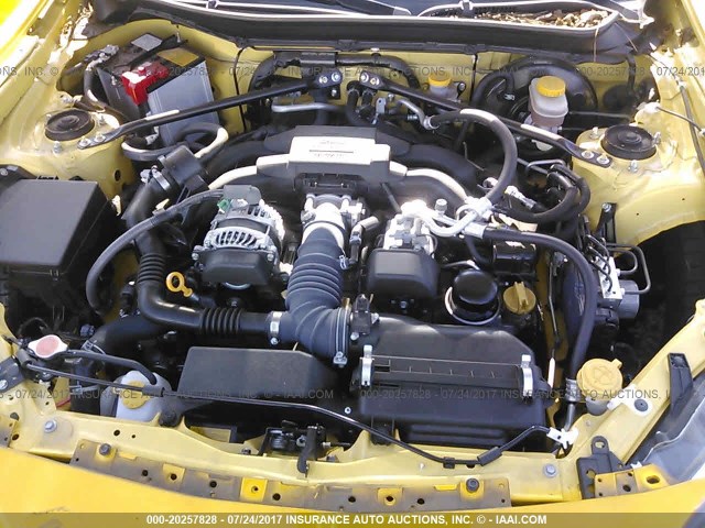 JF1ZNAA19F9706612 - 2015 TOYOTA SCION FR-S ყვითელი ფოტო 10