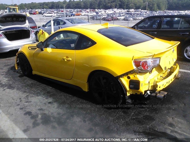 JF1ZNAA19F9706612 - 2015 TOYOTA SCION FR-S ყვითელი ფოტო 3