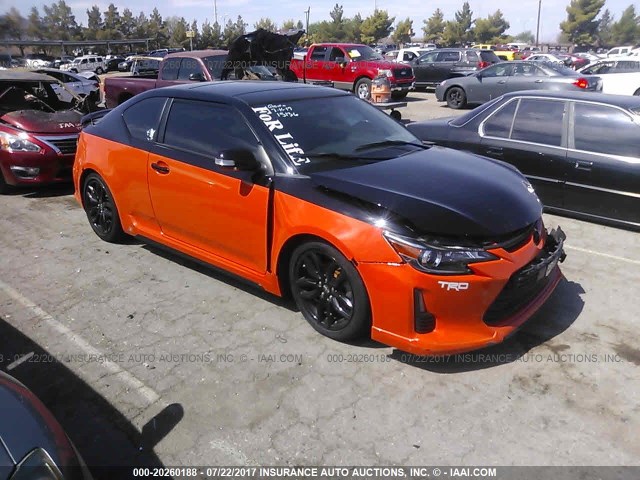 JTKJF5C70FJ008703 - 2015 TOYOTA SCION TC 橙色 照片 1