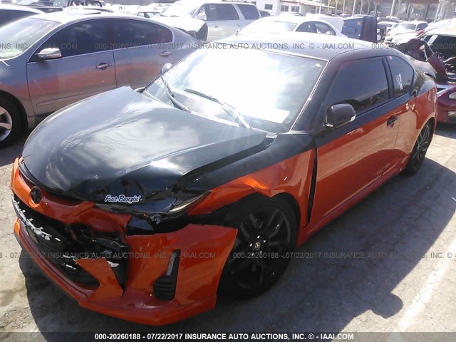 JTKJF5C70FJ008703 - 2015 TOYOTA SCION TC 橙色 照片 2