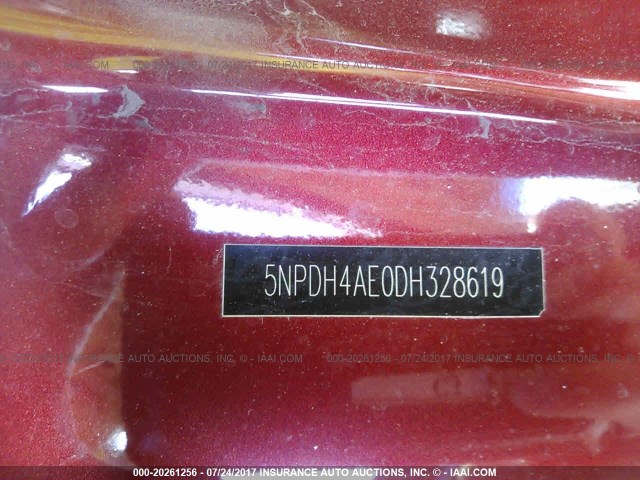 5NPDH4AE0DH328619 - 2013 HYUNDAI ELANTRA GLS/LIMITED RED photo 9