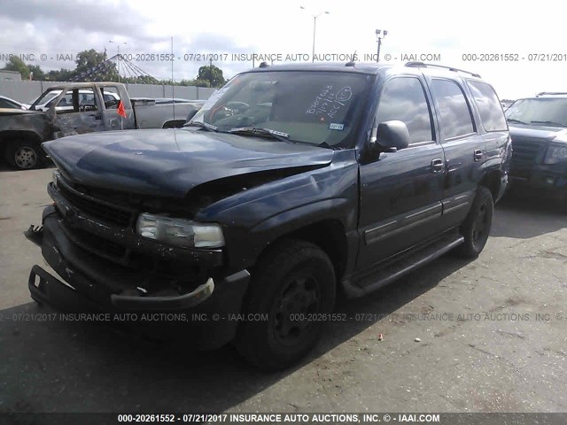 1GNEC13T45R210653 - 2005 CHEVROLET TAHOE C1500 BLUE photo 2