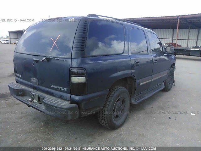 1GNEC13T45R210653 - 2005 CHEVROLET TAHOE C1500 BLUE photo 4