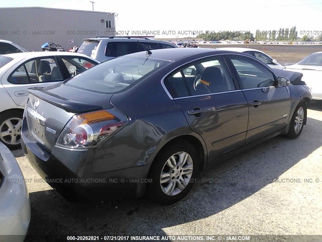 1N4CL2AP5AC107949 - 2010 NISSAN ALTIMA HYBRID GRAY photo 4