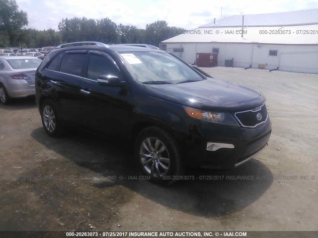 5XYKW4A29BG105311 - 2011 KIA SORENTO SX BLACK photo 1