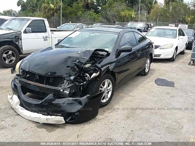 4T1CE38P85U510786 - 2005 TOYOTA CAMRY SOLARA SE/SLE შავი ფოტო 2
