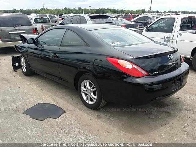 4T1CE38P85U510786 - 2005 TOYOTA CAMRY SOLARA SE/SLE შავი ფოტო 3