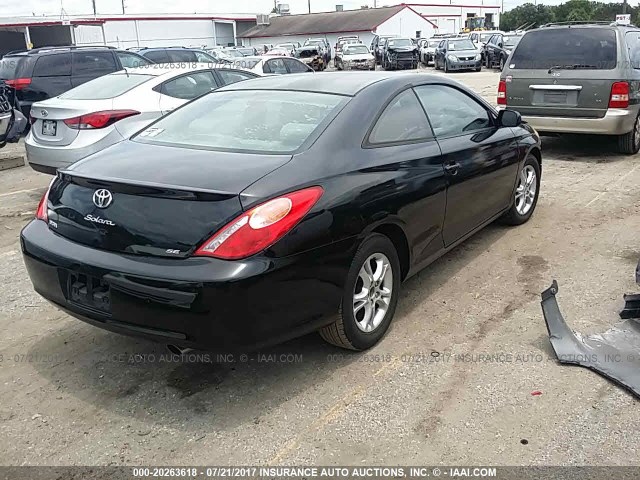 4T1CE38P85U510786 - 2005 TOYOTA CAMRY SOLARA SE/SLE შავი ფოტო 4
